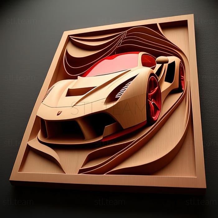 3D model Ferrari FXX (STL)